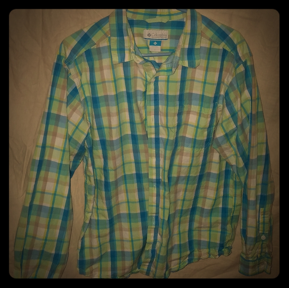 Men's Colombia SS button down shirt